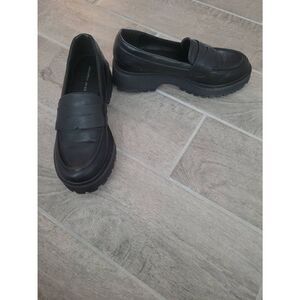 Sincerely Jules Rocker Chunky Loafer Shoe Black Size 8.5‎